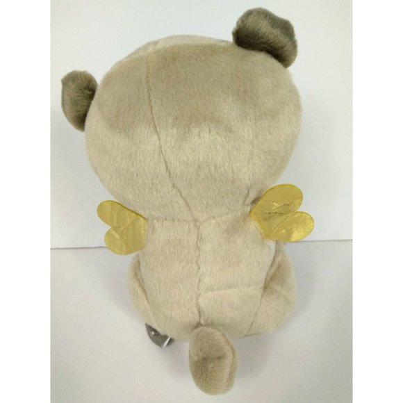 8” Cu-Pug Plush By Hallmark Cupid Dog Stuffed Animal Toy Valentines Day Pug Pup - Picture 4 of 9